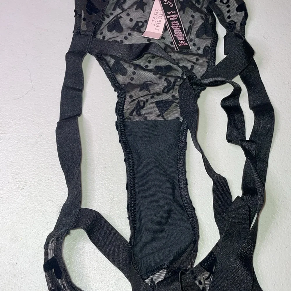 New with Tags Victoria’s Secret Panties VS Signature Print Panty Black Brazilian